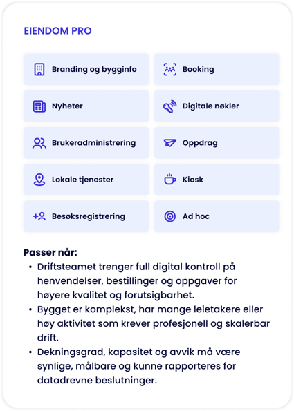 Pakker - EIENDOM PRO