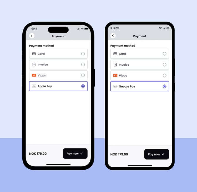 Apple Pay and Google Pay - Izy App