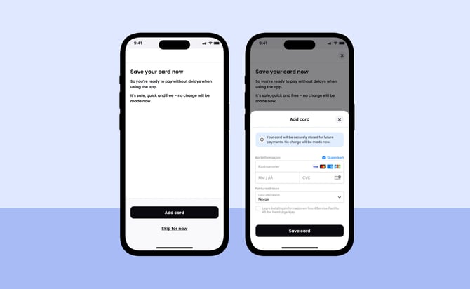 Save card - onboarding