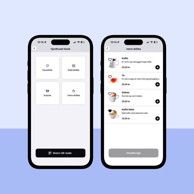 Kategorier kiosk - Izy App