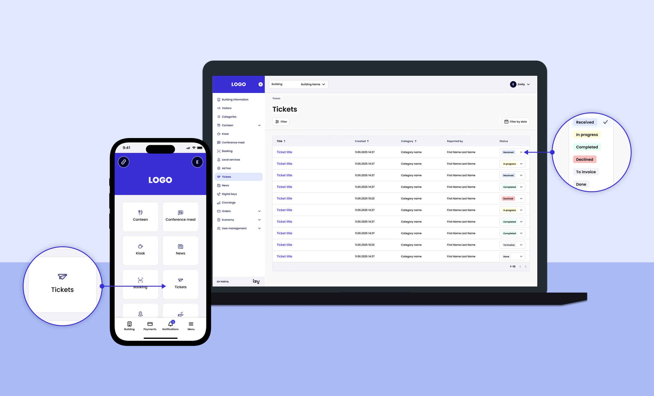 Hvordan bruke Oppdragsmodulen i Izy Portal og Izy App